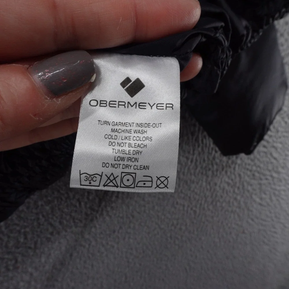 Obermeyer Kids Teen Black Isla Jacket Puffer Hooded Coat Size‎ Small 8 NWT